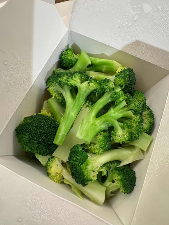 Steamed Broccoli.